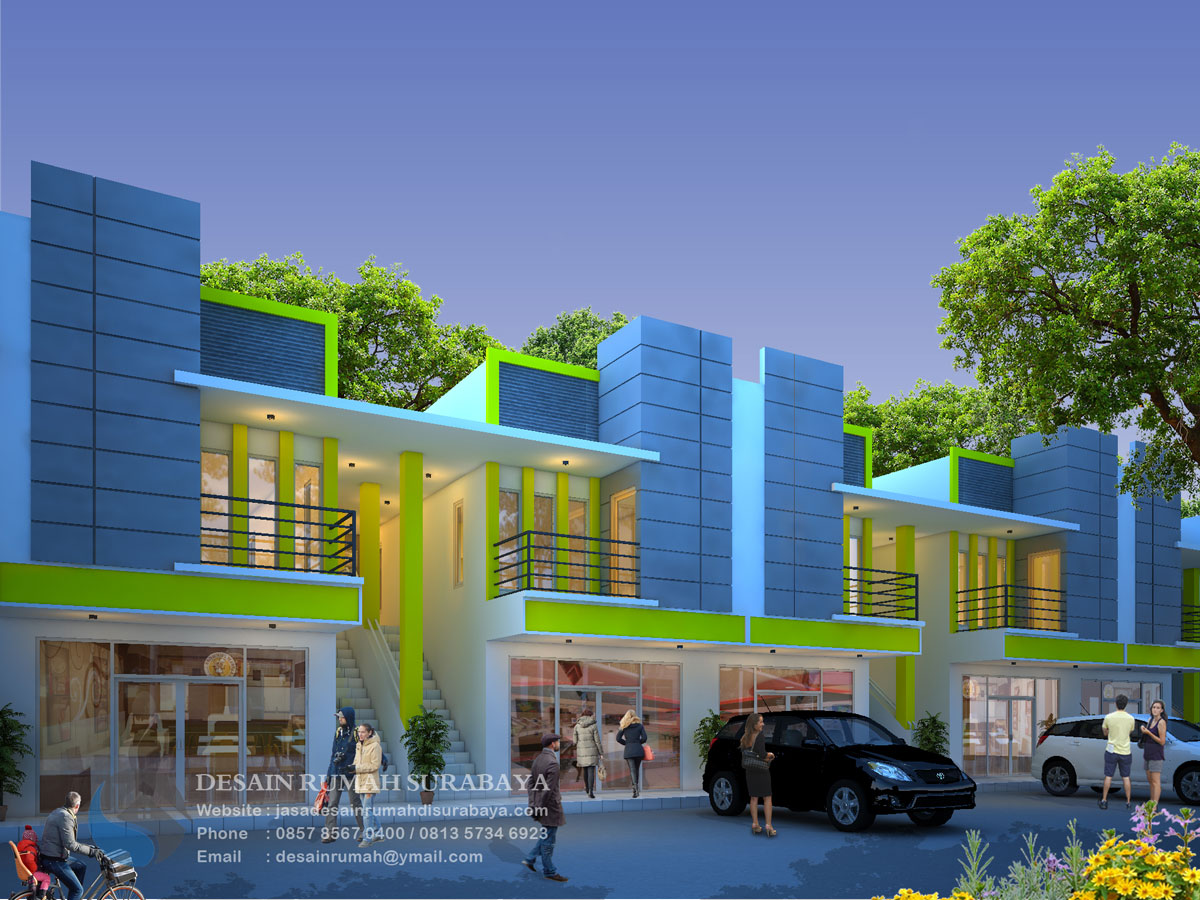 Jasa Desain Rumah Toko Ruko Minimalis 2 Lantai Di Malang Jasa